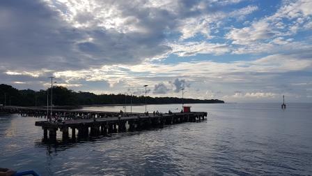 Enggano port in the afternoon